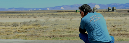 The Astropotamus spoofing the movie Contact at the VLA