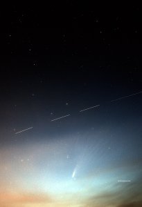 ISS, NEOWISE, and Big Dipper