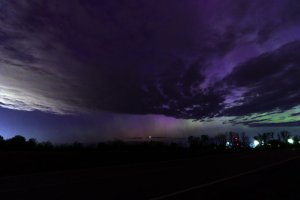 Aurora over Lake Ontario